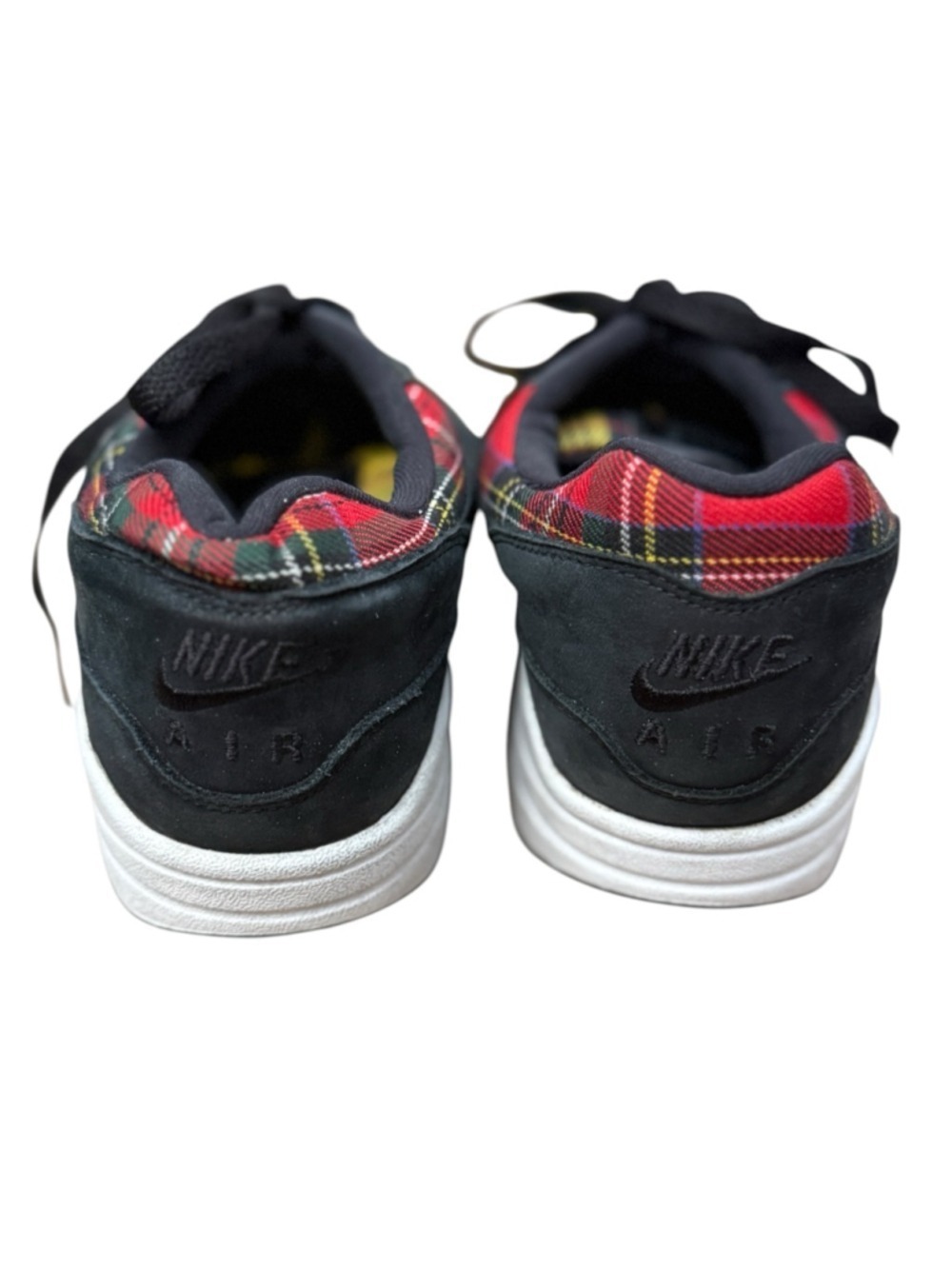 Nike Air Max 1 Tartan Plaid Black Yellow Red Women's Size 8 - Picture 3 of 6